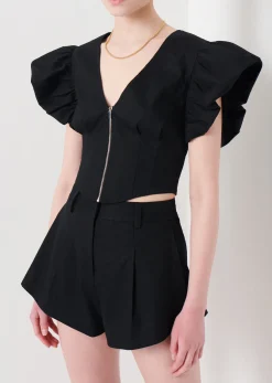 Women Derek Lam Tops<Genna Balloon Sleeve Bustier Top