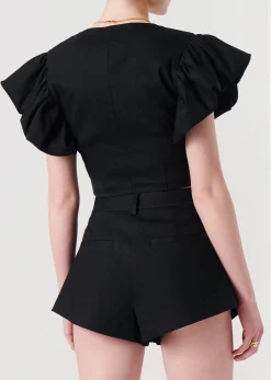 Women Derek Lam Tops<Genna Balloon Sleeve Bustier Top