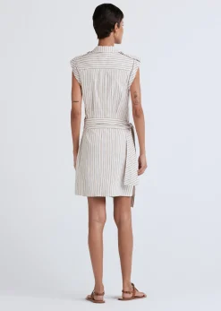 Women Derek Lam Dresses & Skirts<Giselle Mini Tie Front Cargo Dress