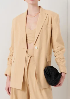 Women Derek Lam Jackets & Coats<Harrison Gathered Sleeve Blazer
