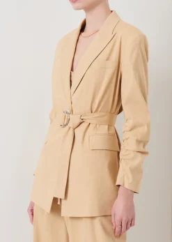 Women Derek Lam Jackets & Coats<Harrison Gathered Sleeve Blazer