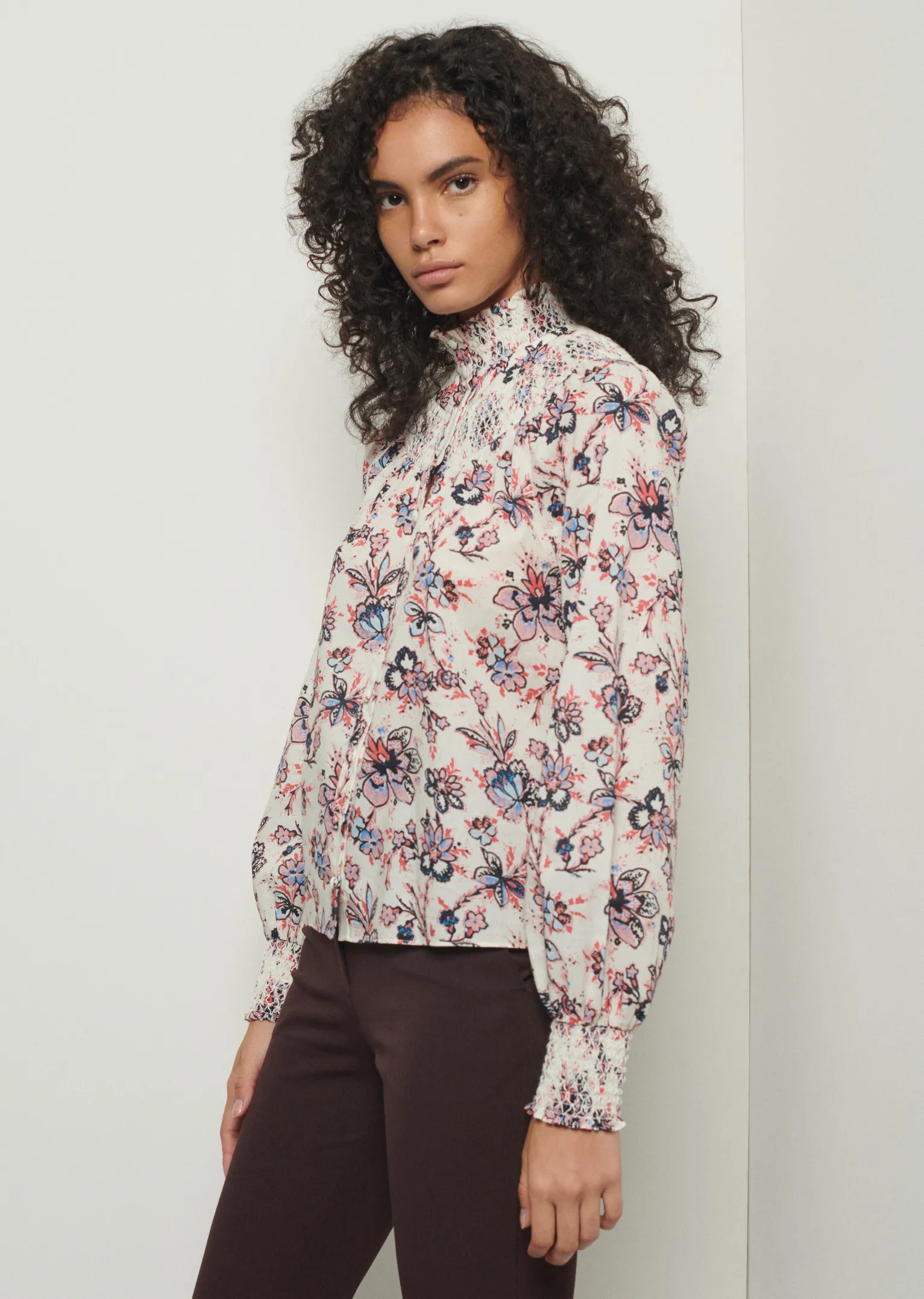 Women Derek Lam Tops<Helen Smocked Blouse