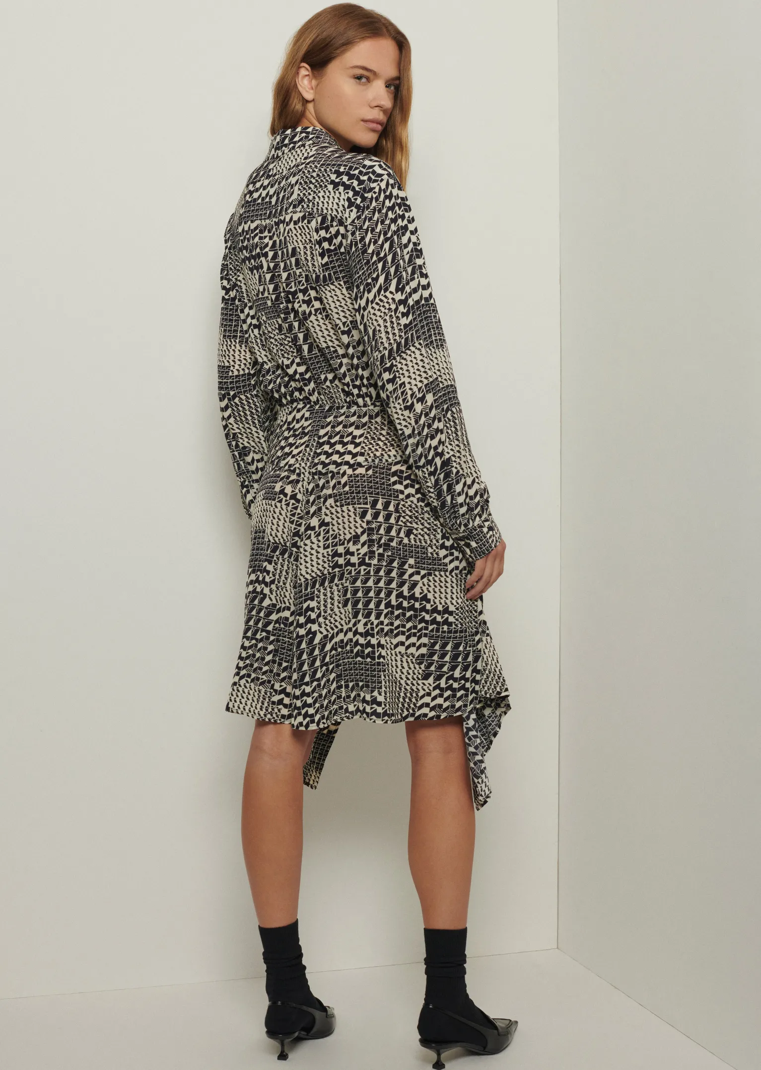 Women Derek Lam Dresses & Skirts<Impala Tie Waist Shirt Dress