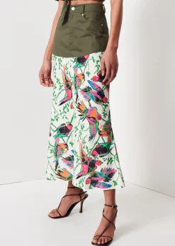 Women Derek Lam Dresses & Skirts<Ingrid Mixed Media Skirt