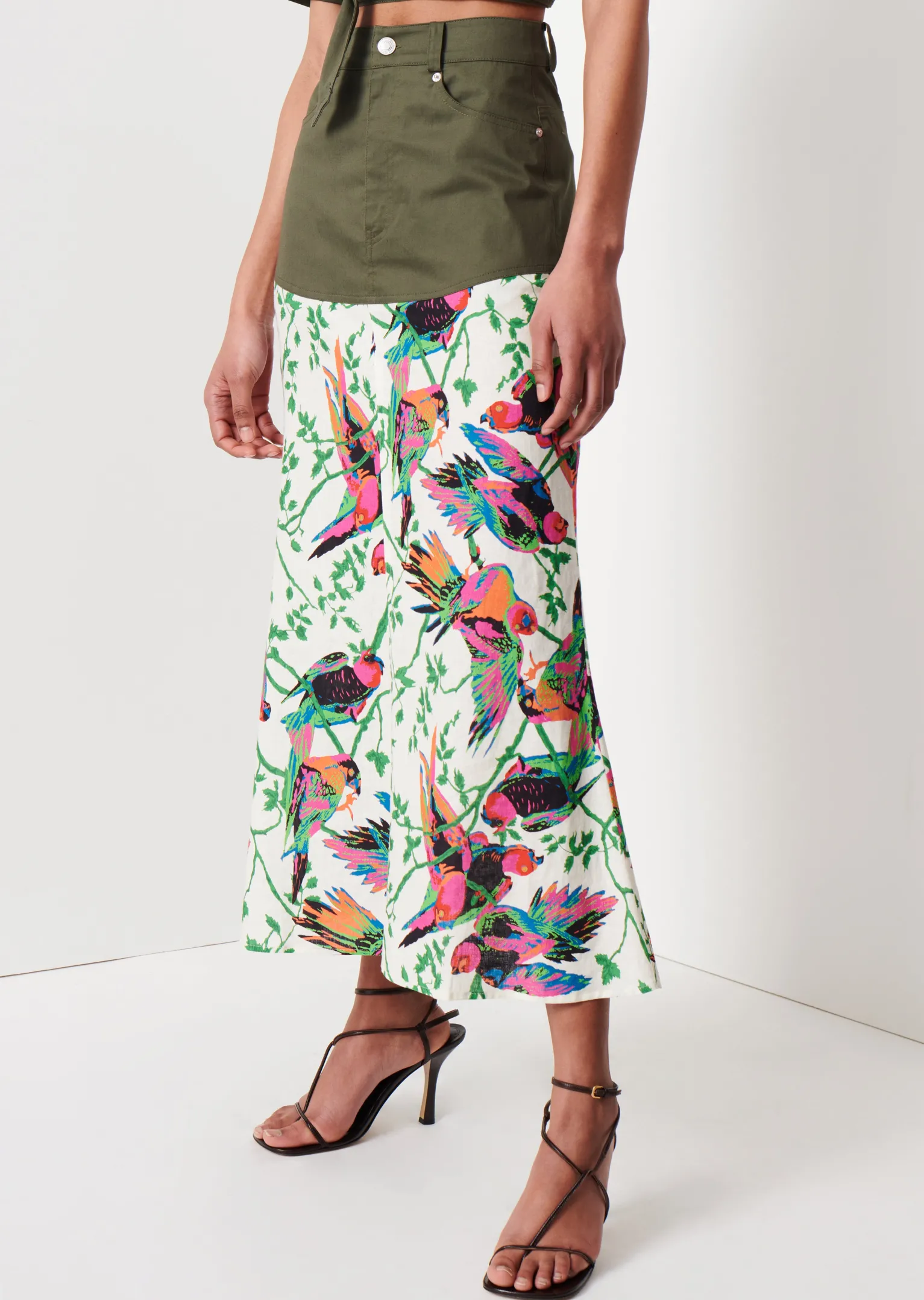 Women Derek Lam Dresses & Skirts<Ingrid Mixed Media Skirt