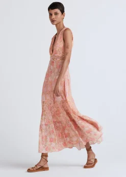Women Derek Lam Dresses & Skirts<Iris Pleated V-Neck Dress