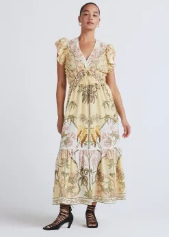 Women Derek Lam Dresses & Skirts<Isadora V-Neck Ruffle Dress