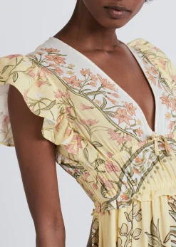 Women Derek Lam Dresses & Skirts<Isadora V-Neck Ruffle Dress