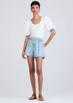 Women Derek Lam Pants & Shorts<Josie High Rise Pleated Short