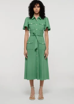 Women Derek Lam Dresses & Skirts<Judy Short Sleeve Utility Shirt Dress