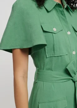 Women Derek Lam Dresses & Skirts<Judy Short Sleeve Utility Shirt Dress