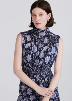 Women Derek Lam Dresses & Skirts<Junia Rouched Sleeveless Midi Dress
