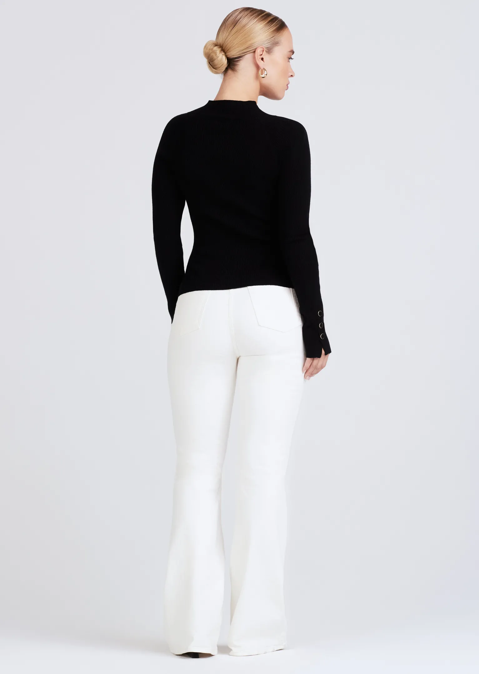 Women Derek Lam Sweaters<Kassandra Ribbed Mock Neck Sweater