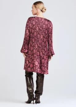 Women Derek Lam Dresses & Skirts<Katerina Pleated Long Sleeve Mini Dress
