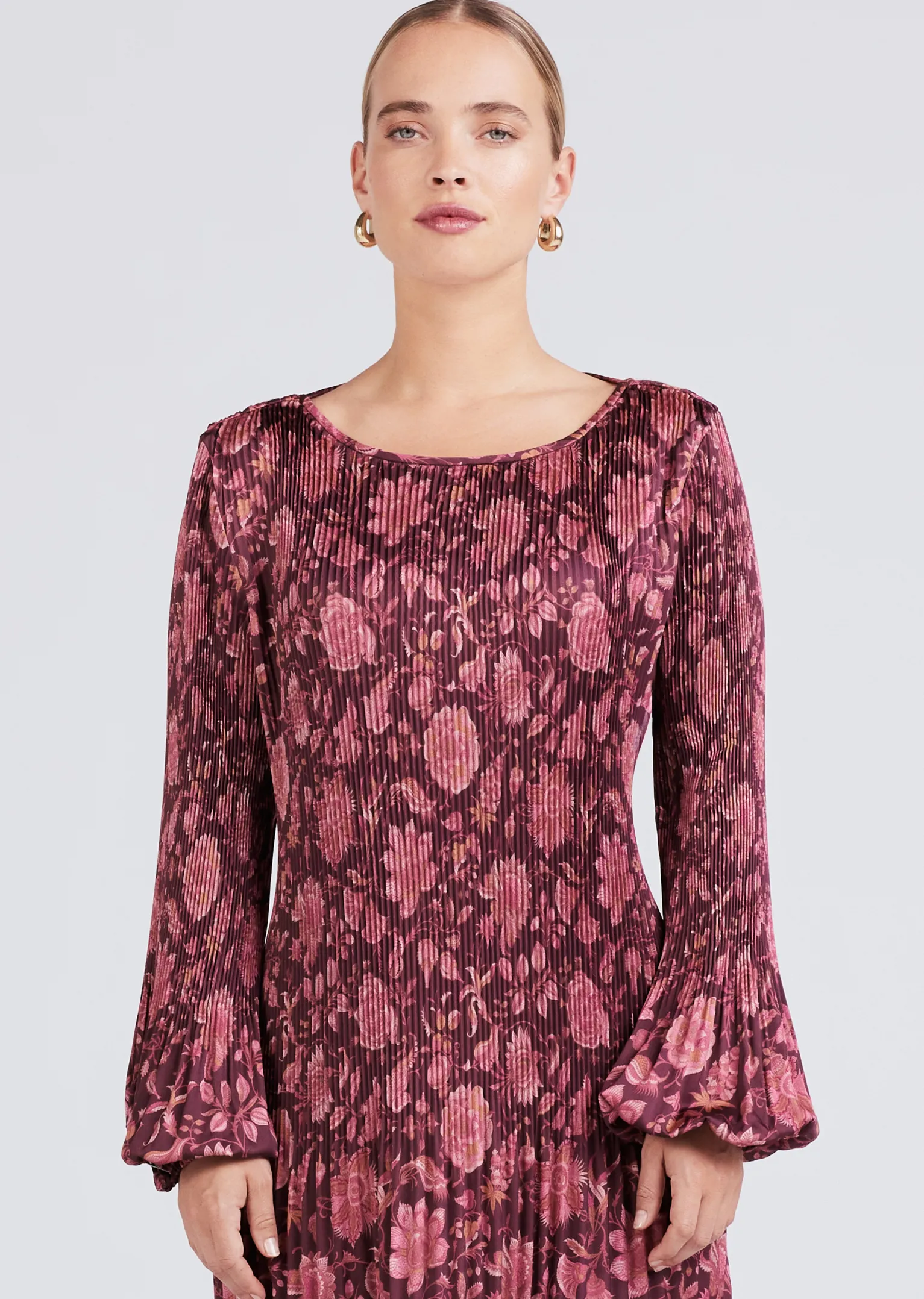 Women Derek Lam Dresses & Skirts<Katerina Pleated Long Sleeve Mini Dress