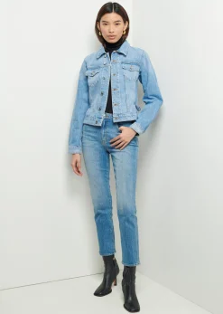 Women Derek Lam Jackets & Coats<Kent Denim Trucker Jacket