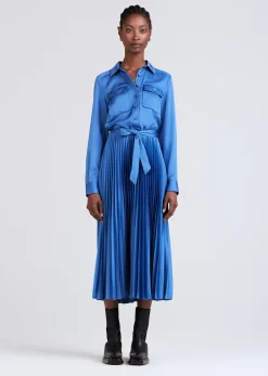 Women Derek Lam Dresses & Skirts<Kenza Pleated Midi Shirt Dress