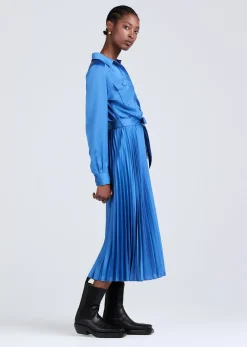 Women Derek Lam Dresses & Skirts<Kenza Pleated Midi Shirt Dress