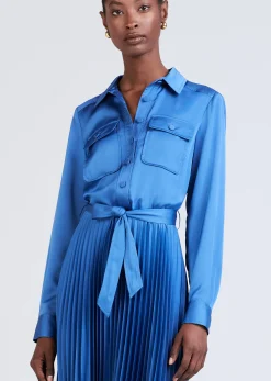 Women Derek Lam Dresses & Skirts<Kenza Pleated Midi Shirt Dress