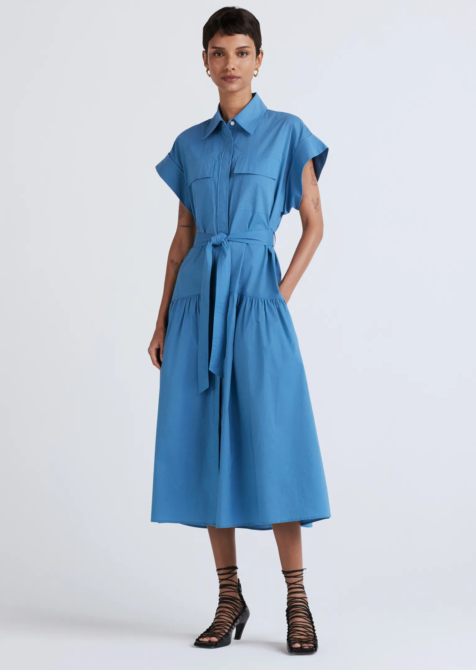 Women Derek Lam Dresses & Skirts<Laurel Sleeveless Shirt Dress