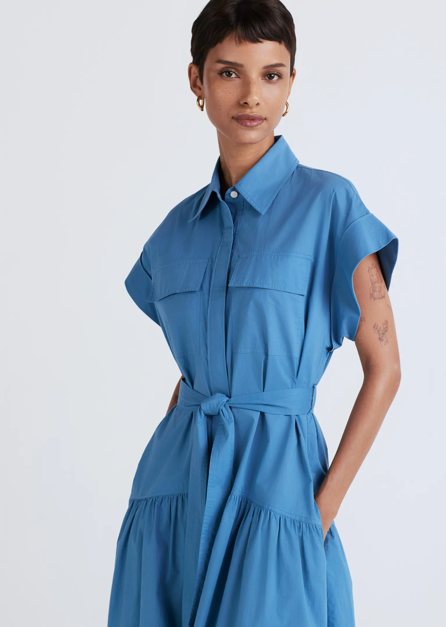 Women Derek Lam Dresses & Skirts<Laurel Sleeveless Shirt Dress
