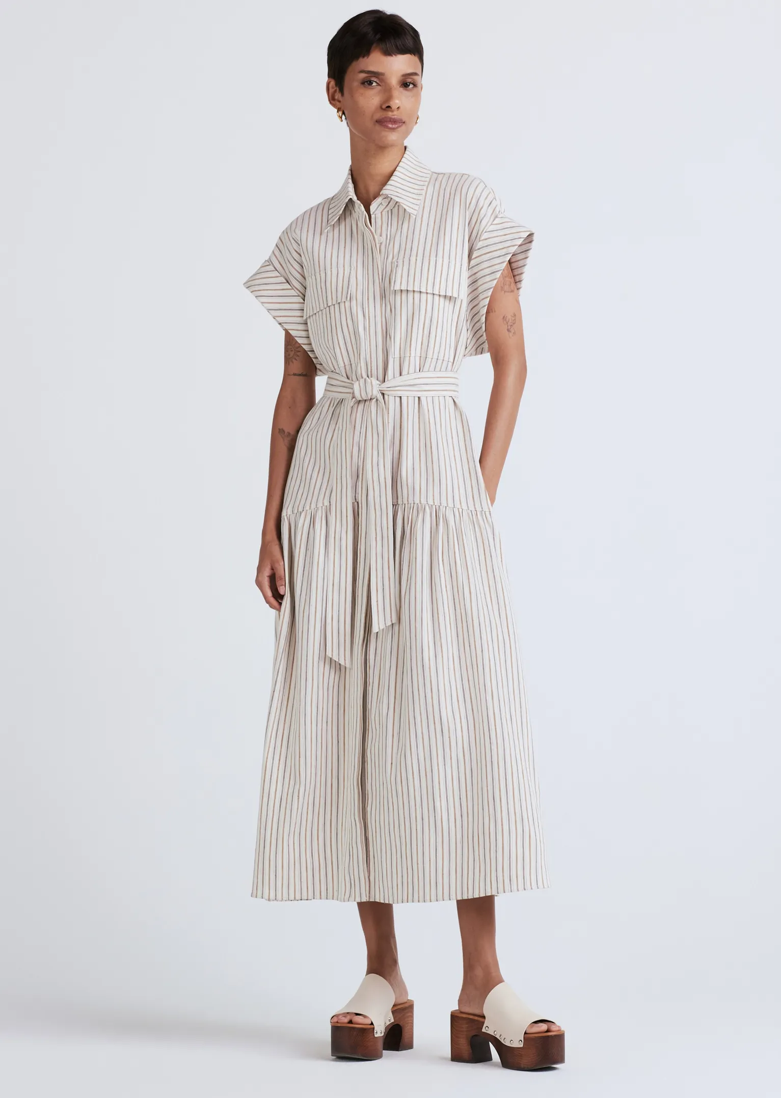 Women Derek Lam Dresses & Skirts<Laurel Sleeveless Shirt Dress