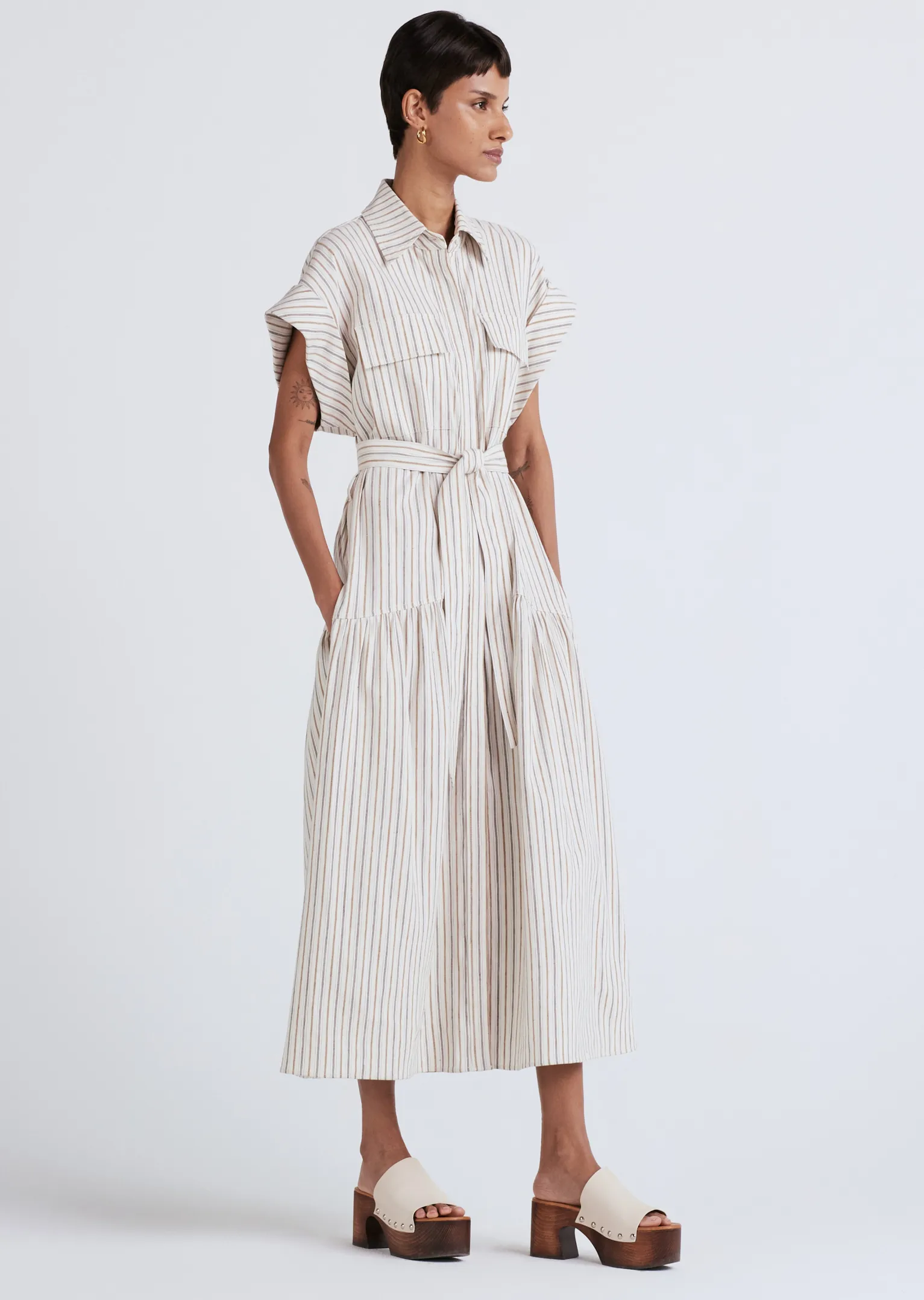 Women Derek Lam Dresses & Skirts<Laurel Sleeveless Shirt Dress