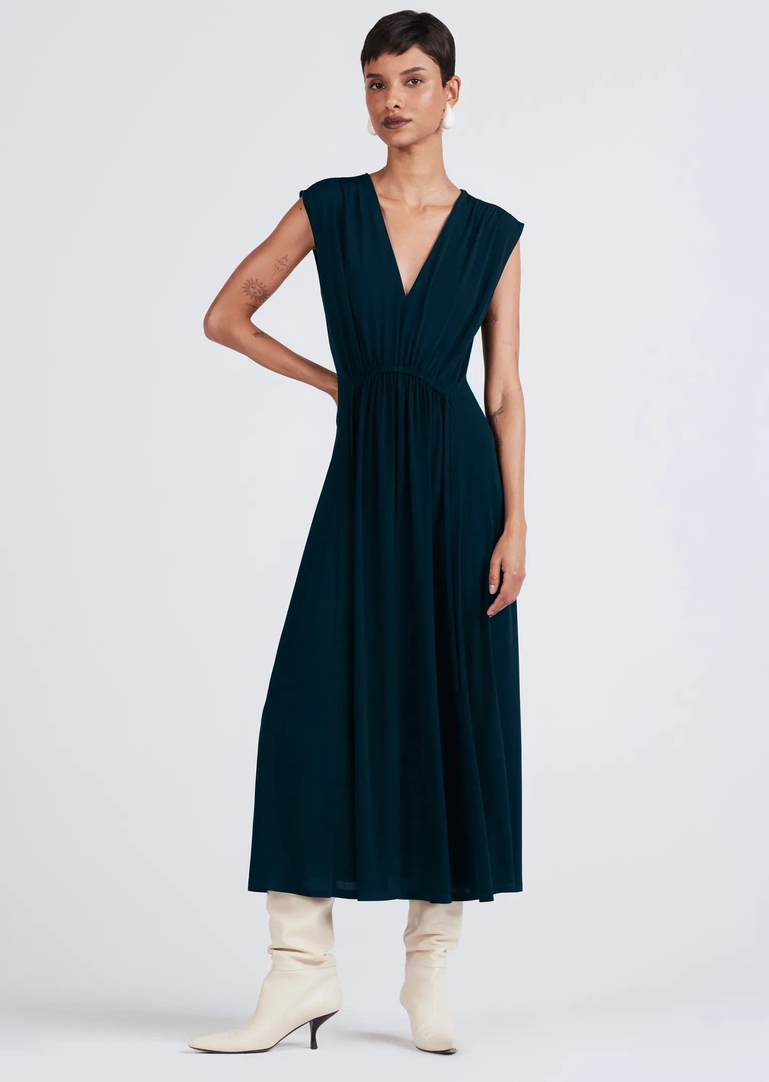 Women Derek Lam Dresses & Skirts<Lea Sleeveless Front Midi Dress