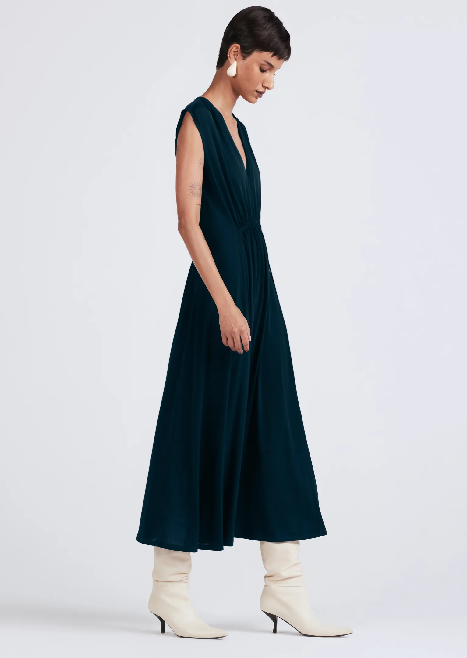 Women Derek Lam Dresses & Skirts<Lea Sleeveless Front Midi Dress