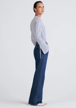 Women Derek Lam Tops<Lila Long Sleeve V-Neck Top