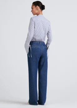 Women Derek Lam Tops<Lila Long Sleeve V-Neck Top