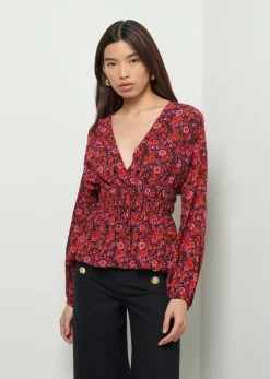 Women Derek Lam Tops<Lilith V-Neck Blouse