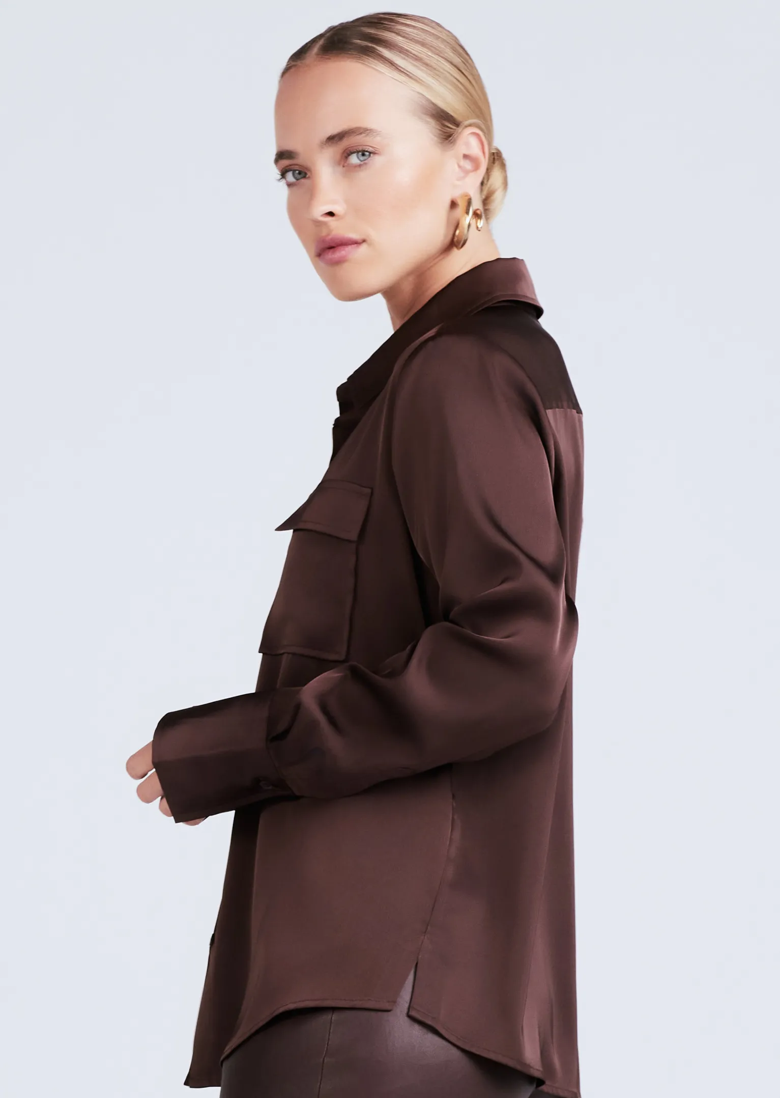Women Derek Lam Essentials<Lorena Button Down Blouse