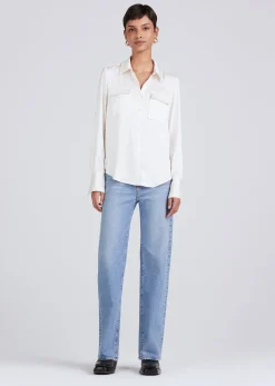 Women Derek Lam Essentials<Lorena Button Down Blouse