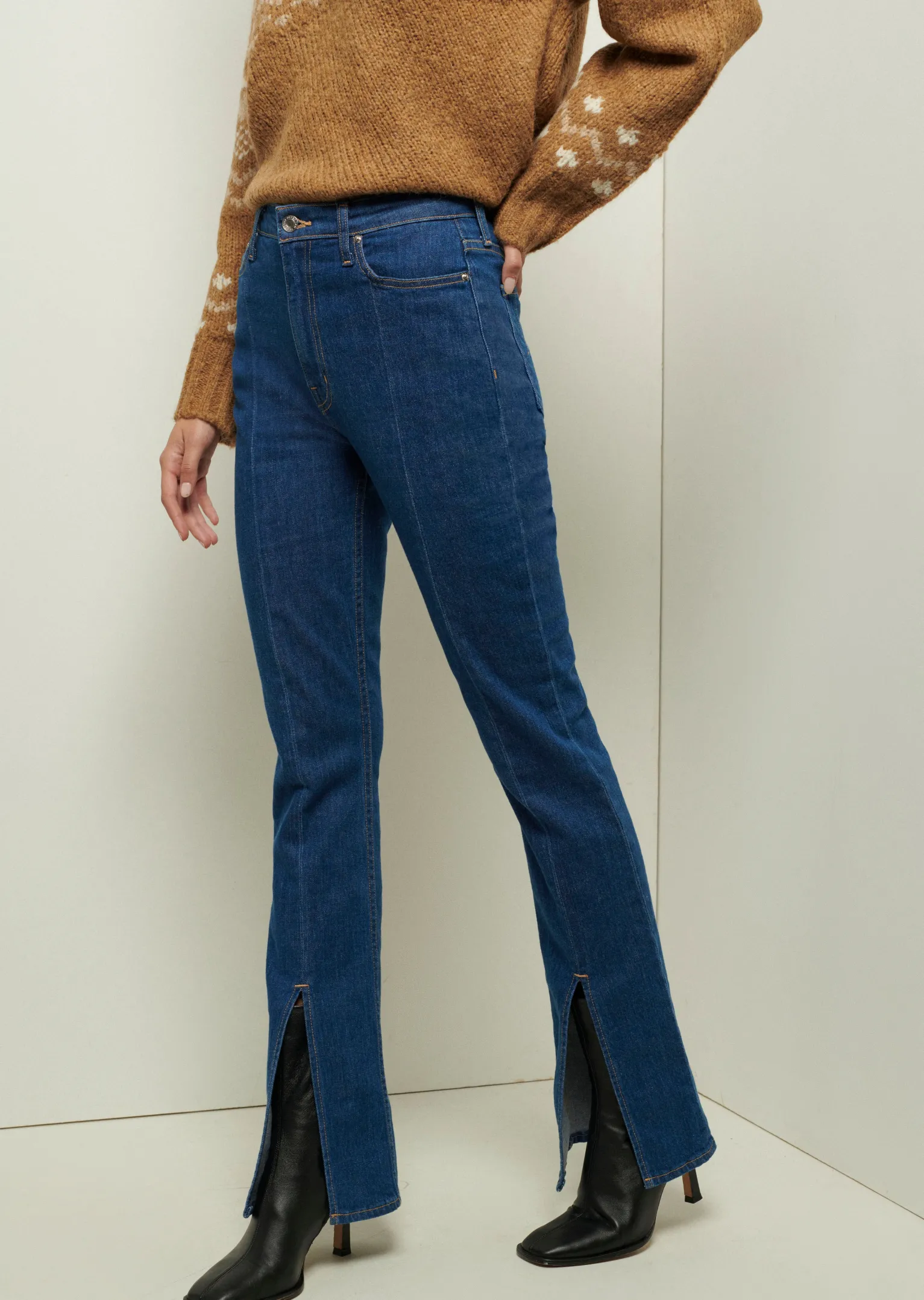 Women Derek Lam Denim<Lucia Front Slit Jeans