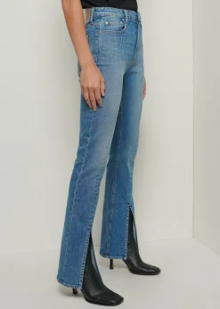 Women Derek Lam Pants & Shorts<Lucia Front Slit Jeans
