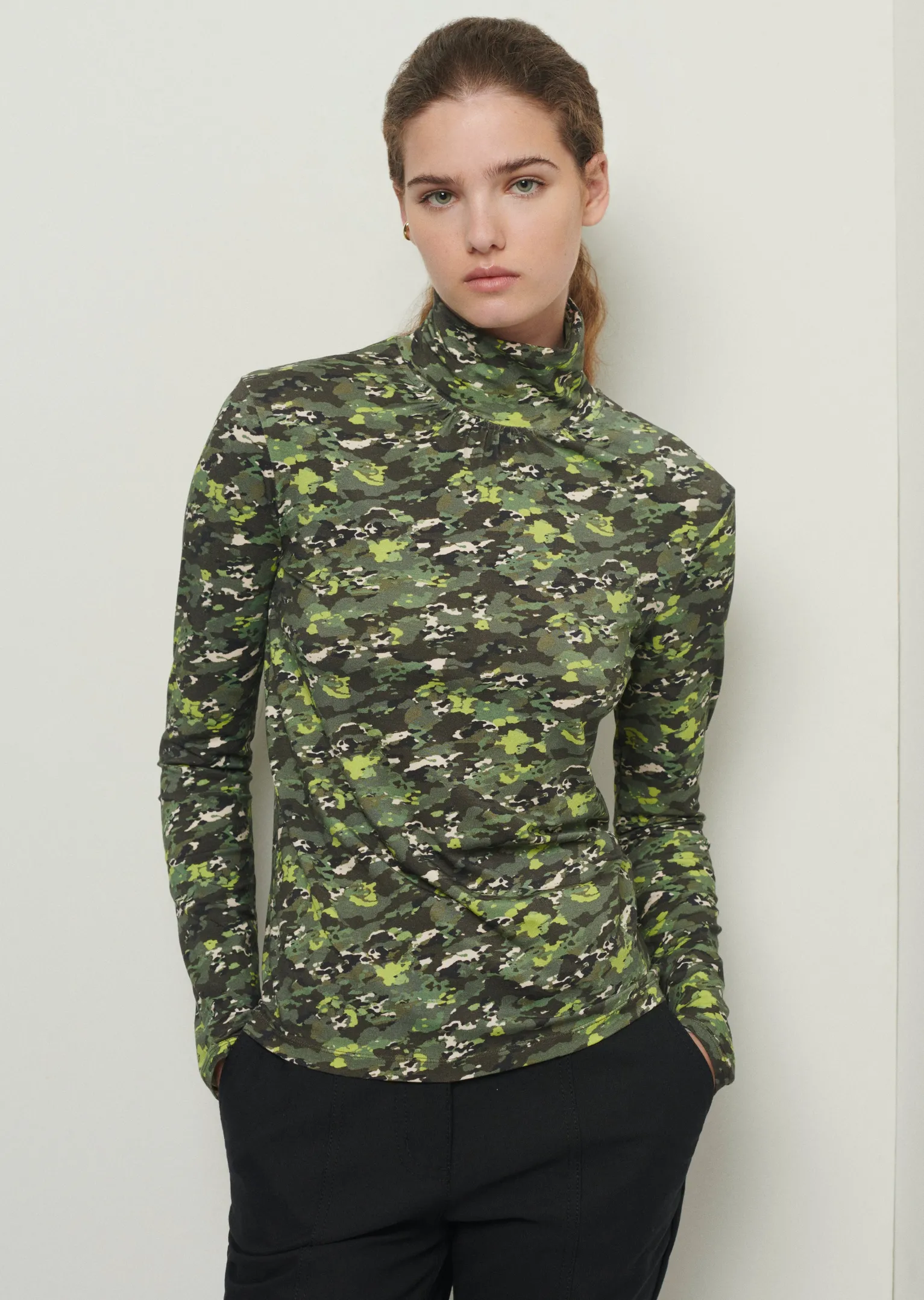 Women Derek Lam Tops<Lux Long Sleeve Turtleneck