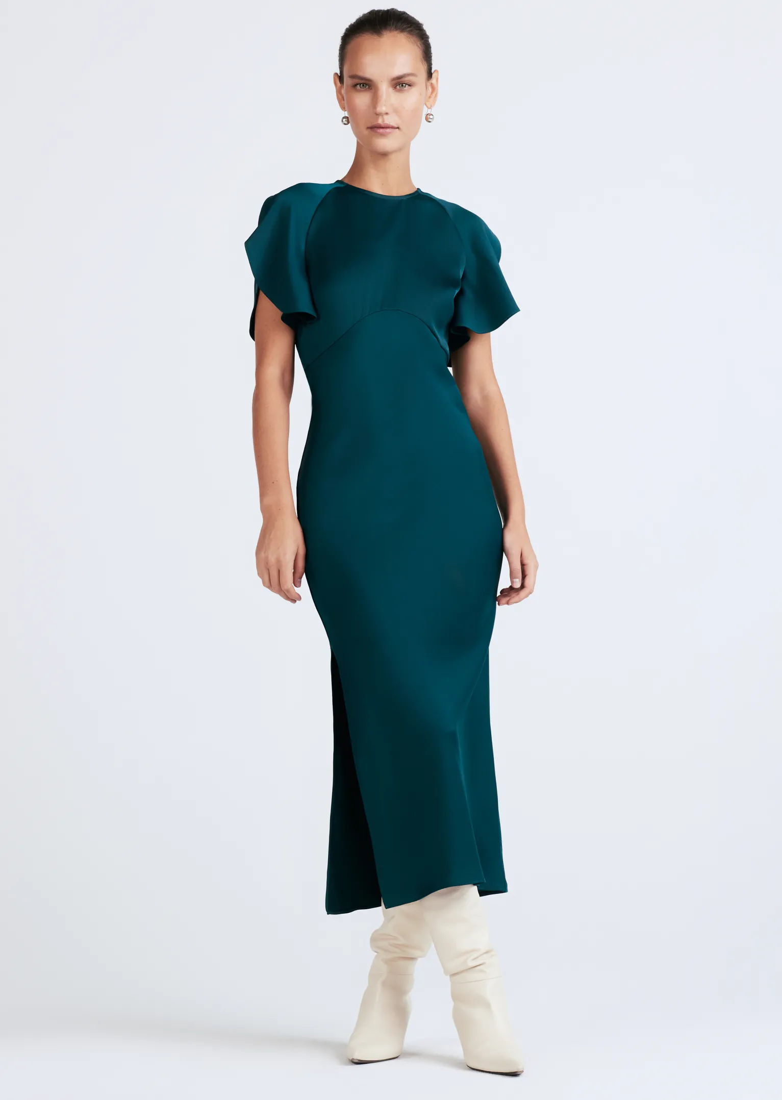 Women Derek Lam Dresses & Skirts<Lyra Petal Sleeve Midi Dress