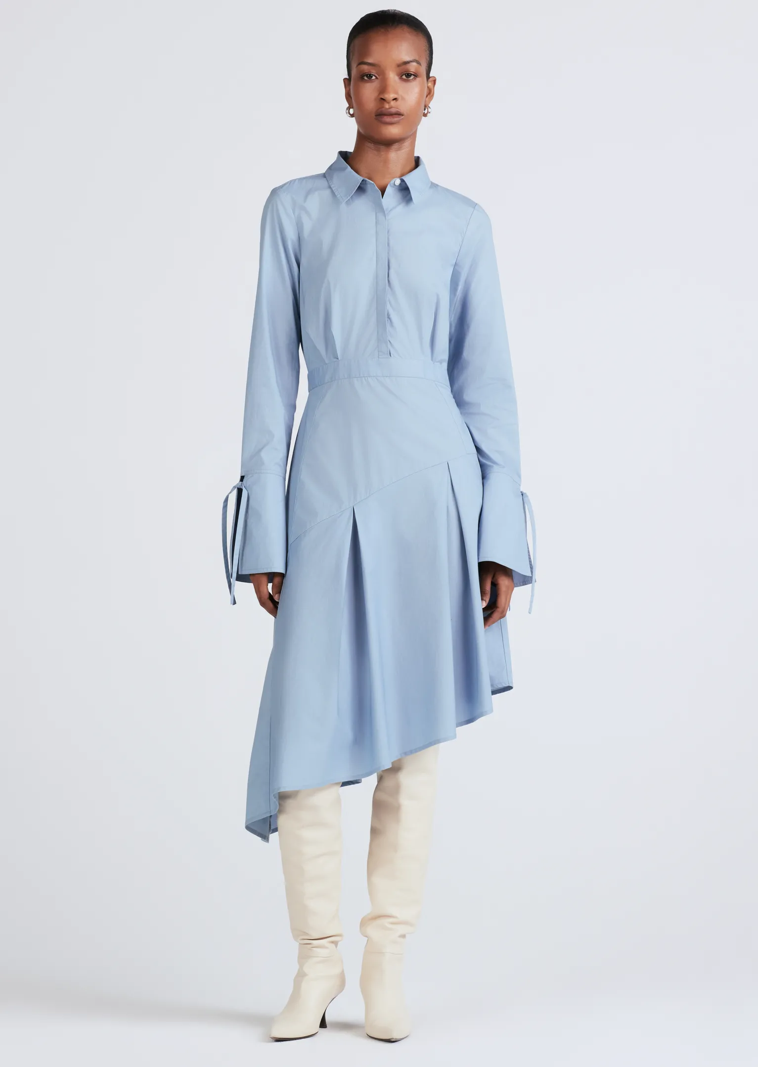 Women Derek Lam Dresses & Skirts<Maddison Long Sleeve Midi Shirtdress