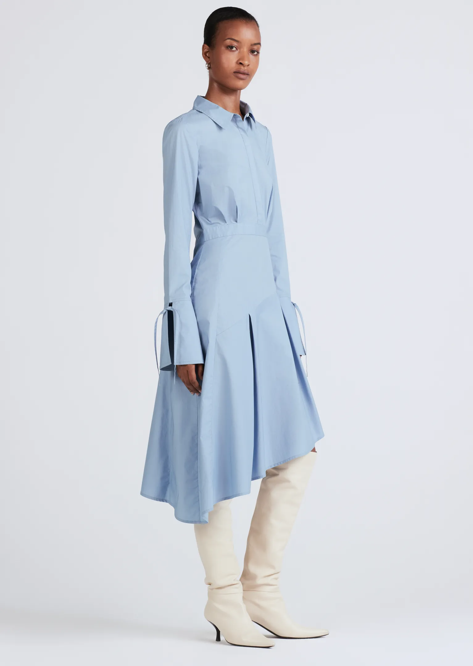 Women Derek Lam Dresses & Skirts<Maddison Long Sleeve Midi Shirtdress