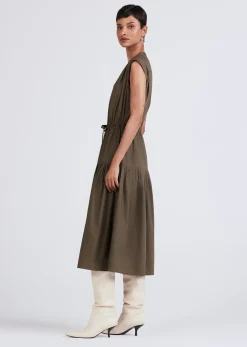 Women Derek Lam Dresses & Skirts<Margaret Waist Tie Sleeveless Midi Dress