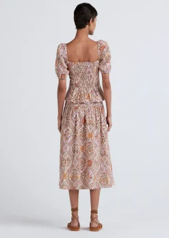 Women Derek Lam Tops<Melanie Puff Sleeve Lace-Up Top