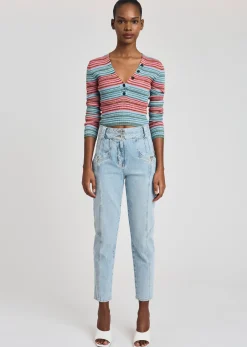 Women Derek Lam Sweaters<Milana Cropped Henley