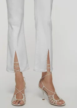 Women Derek Lam Pants & Shorts<Mira Front Slit Crop Flare Jeans