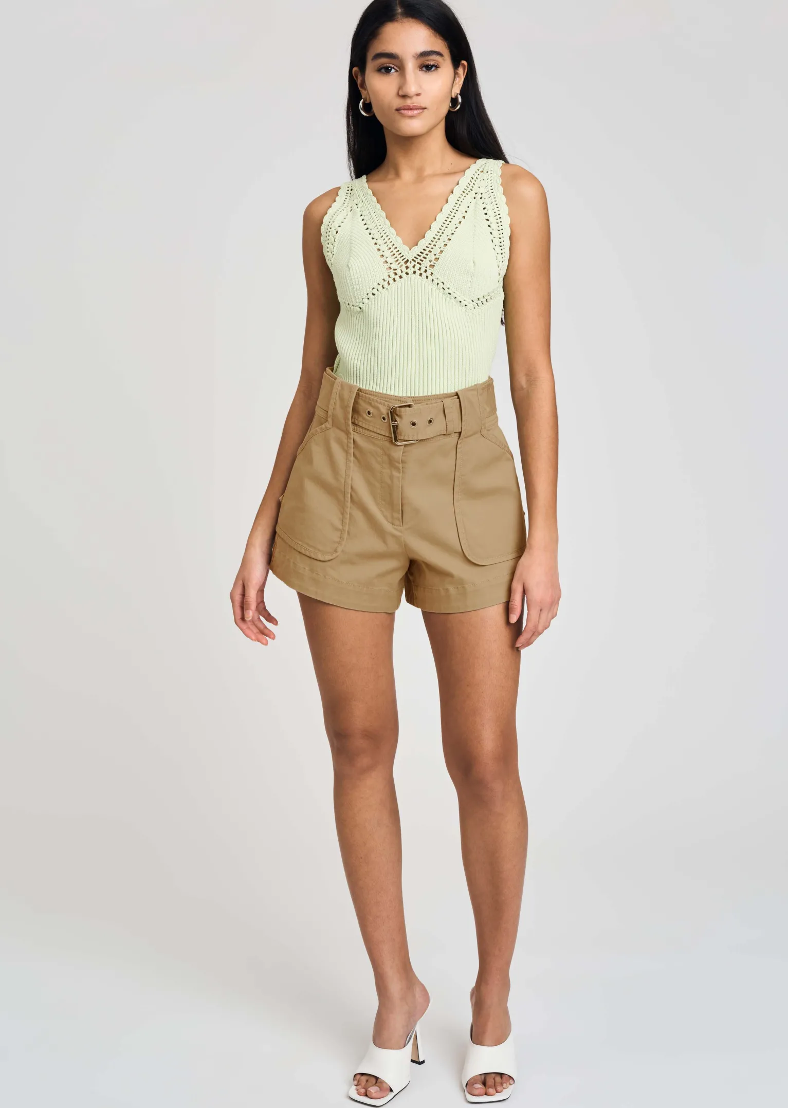 Women Derek Lam Pants & Shorts<Monterey Belted Shorts