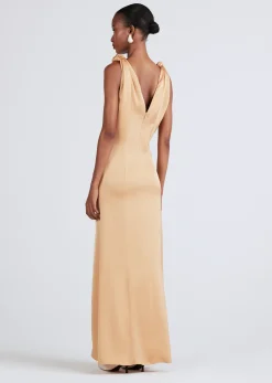 Women Derek Lam Dresses & Skirts<Naiomy Knot Shoulder Maxi Dress
