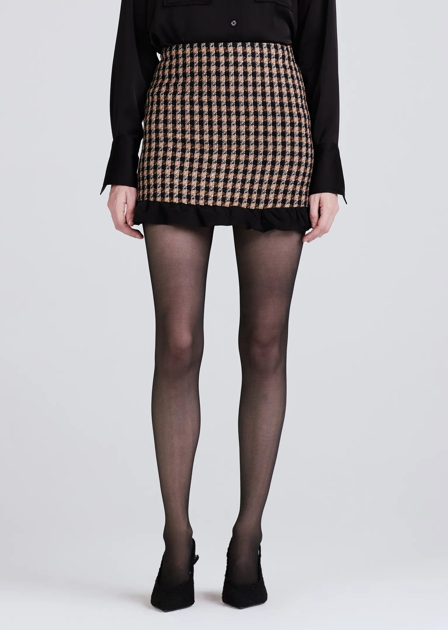 Women Derek Lam Dresses & Skirts<Natia Twisted Ruffle Trim Skirt