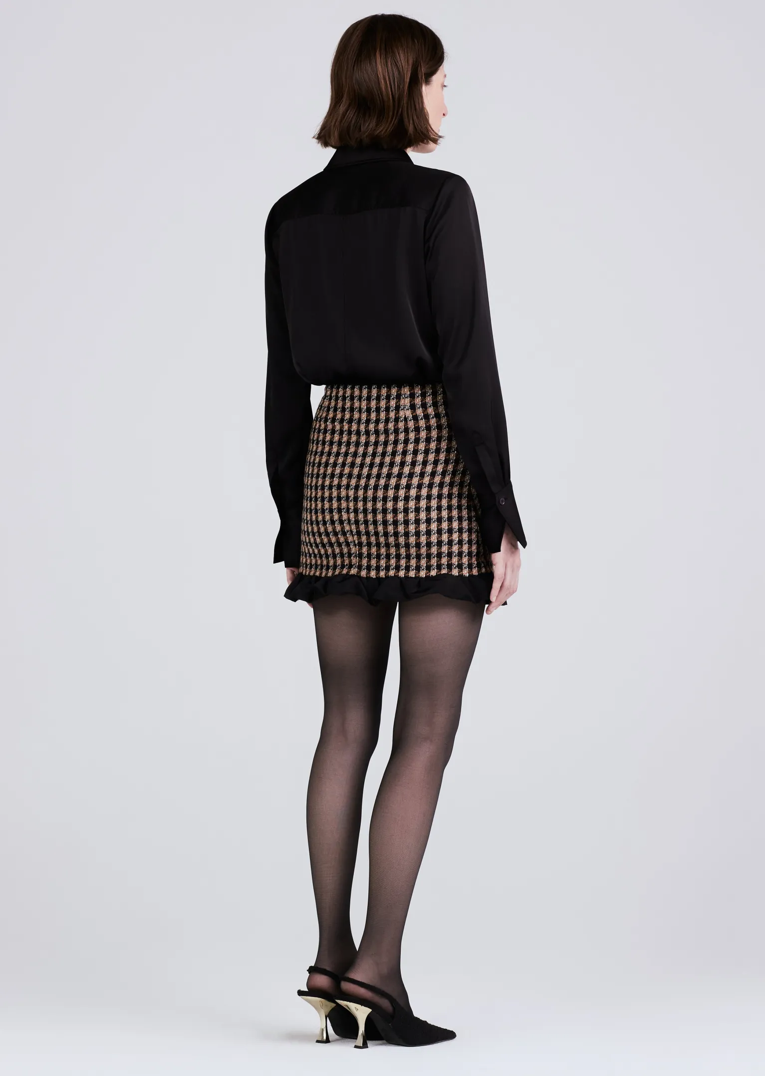 Women Derek Lam Dresses & Skirts<Natia Twisted Ruffle Trim Skirt
