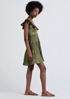 Women Derek Lam Dresses & Skirts<Persis Pleated Ruffle Dress