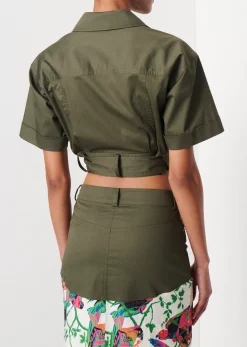 Women Derek Lam Tops<Reagan Utility Wrap Top
